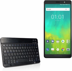 BoxWave Keyboard Compatible with BlackBerry Evolve - SlimKeys Bluetooth Keyboard, Portable Thin with Chiclet-Style Keys - Jet Black