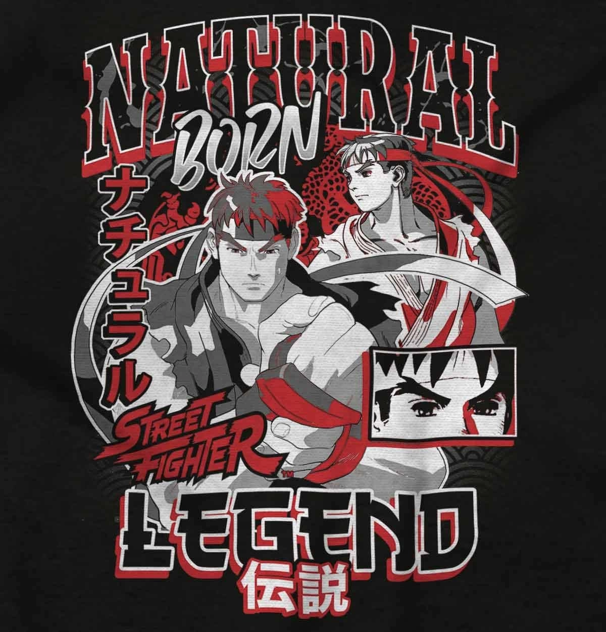 Brisco Brands Street Fighter Natural Born Legend Hoodie Sweatshirt Women Men