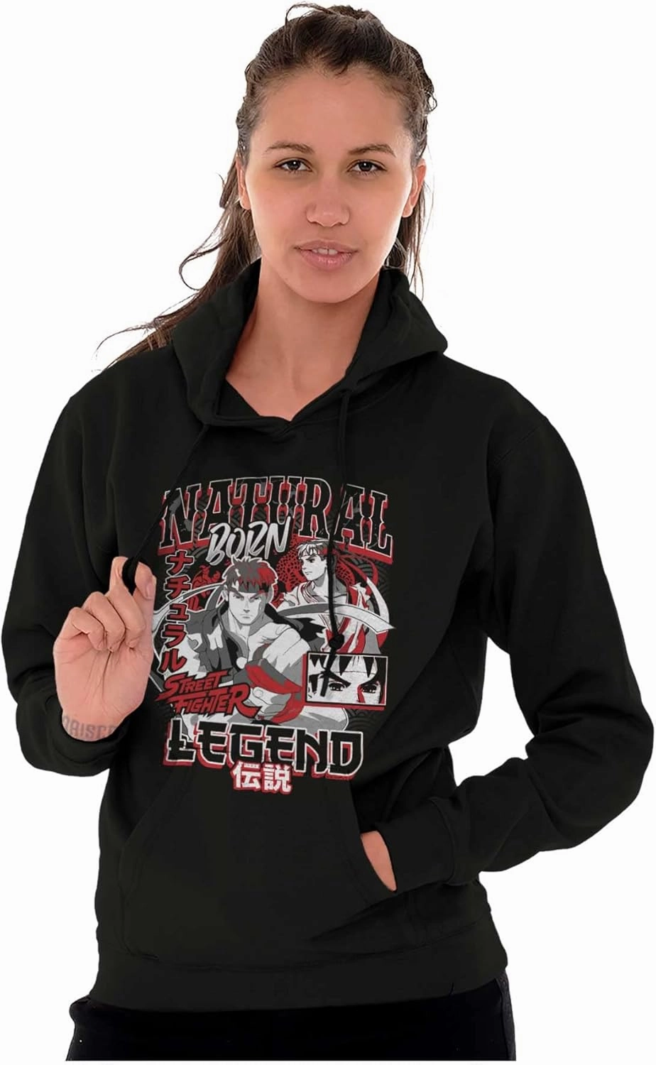 Brisco Brands Street Fighter Natural Born Legend Hoodie Sweatshirt Women Men