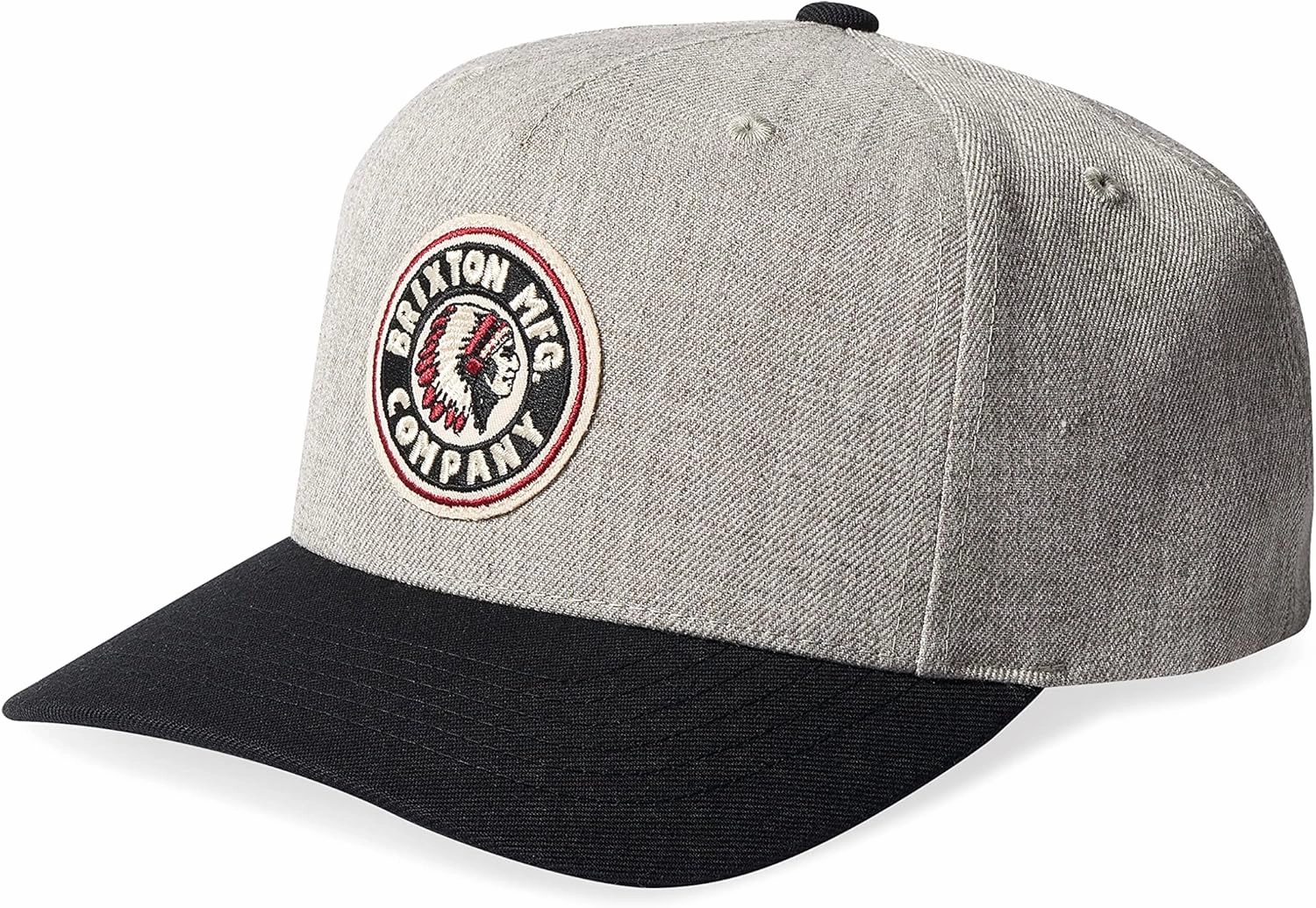 Brixton Rival Medium Profile Adjustable Snapback Hat, One Size