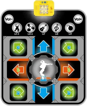 Btuty Dance Mat Electronic Dance Pad Multifunctional Piano Game Pad Outdoor Music Stepping Dance Mat Anti-Slip Christmas Birthday 5 Game Modes 9 Difficulty Levels Outdoor Dance Blanket