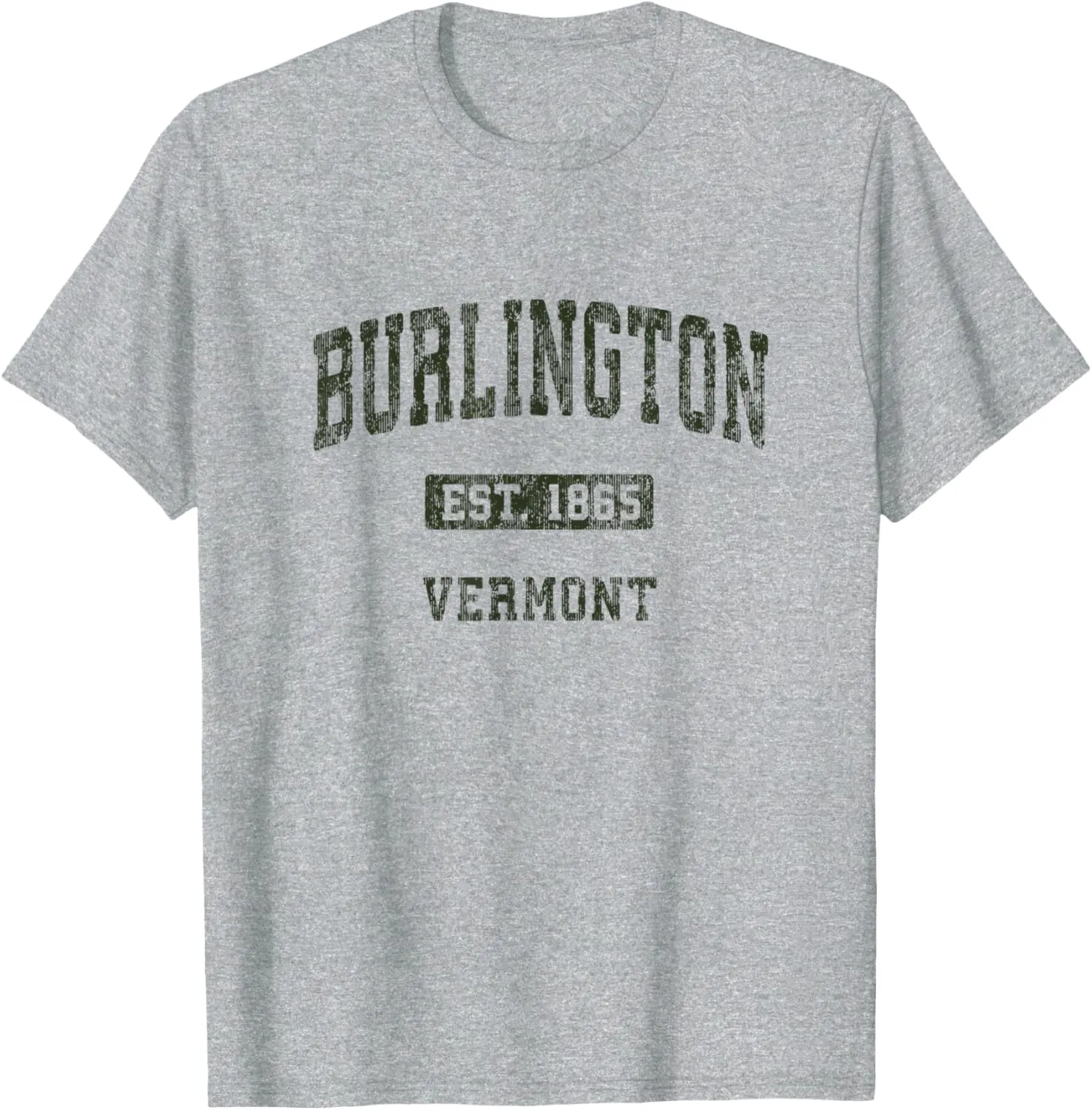 Burlington Vermont VT Vintage Athletic Sports Design T-Shirt