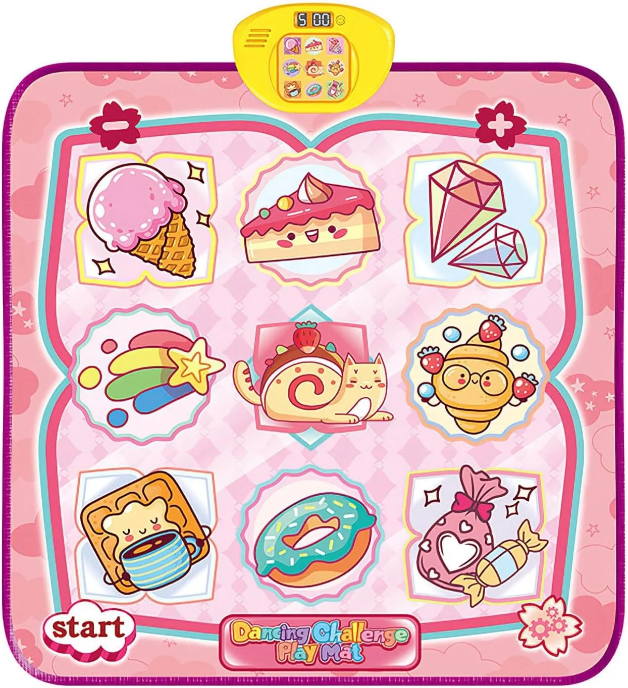 Cake Dance Mat for Kids, Electronic Music Dance Pad with 6 Modes, Adjustable Volume, Gift for Boys/Girls Aged 3 