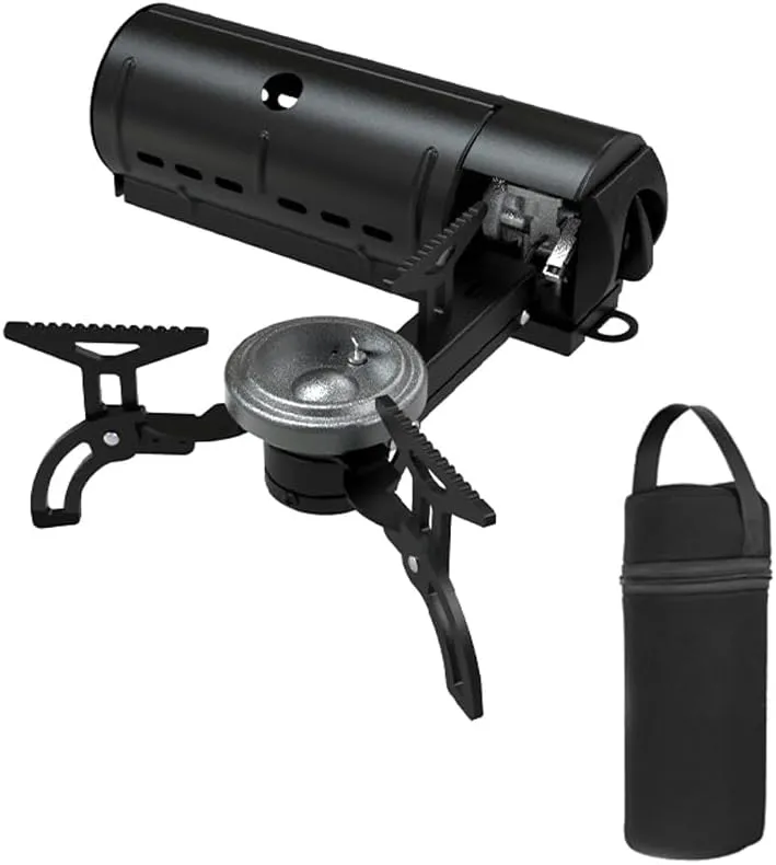 Camping Cassette Stove Portable Folding Camp Gases Burner Butane Stove 2800W with Carrying Bag for Outdoors Cooking Camping Pincnic Backpacking Hiking