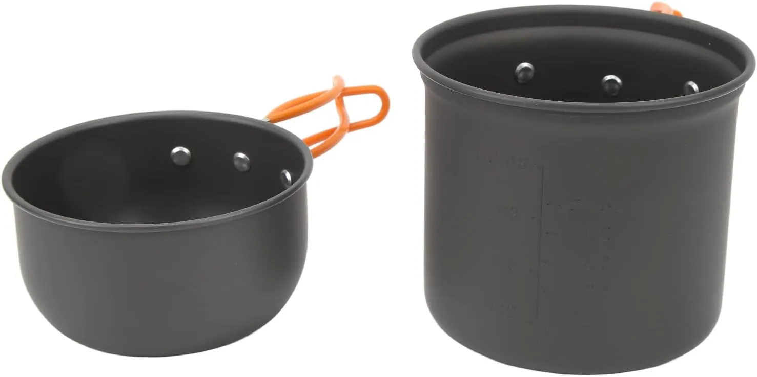 Camping Cooking Set Alumine Lightweight Portable Stove Pot Kit Efficiency Stove Food Grade Material for Outdoor Activities Backpacking Hiking