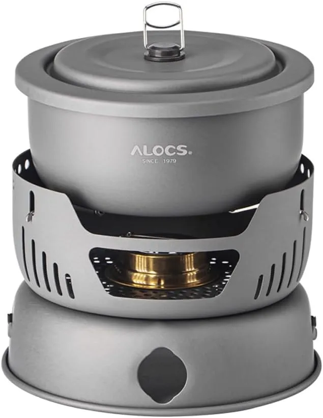 Camping Cookware Portable Camping Stove Cooking Set for Backpacking Hiking Picnic BBQ