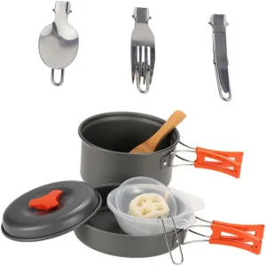 Camping Kitchenware Sports Kettle Portable Cook Combinations Camping Cookware Set for 1-2 People