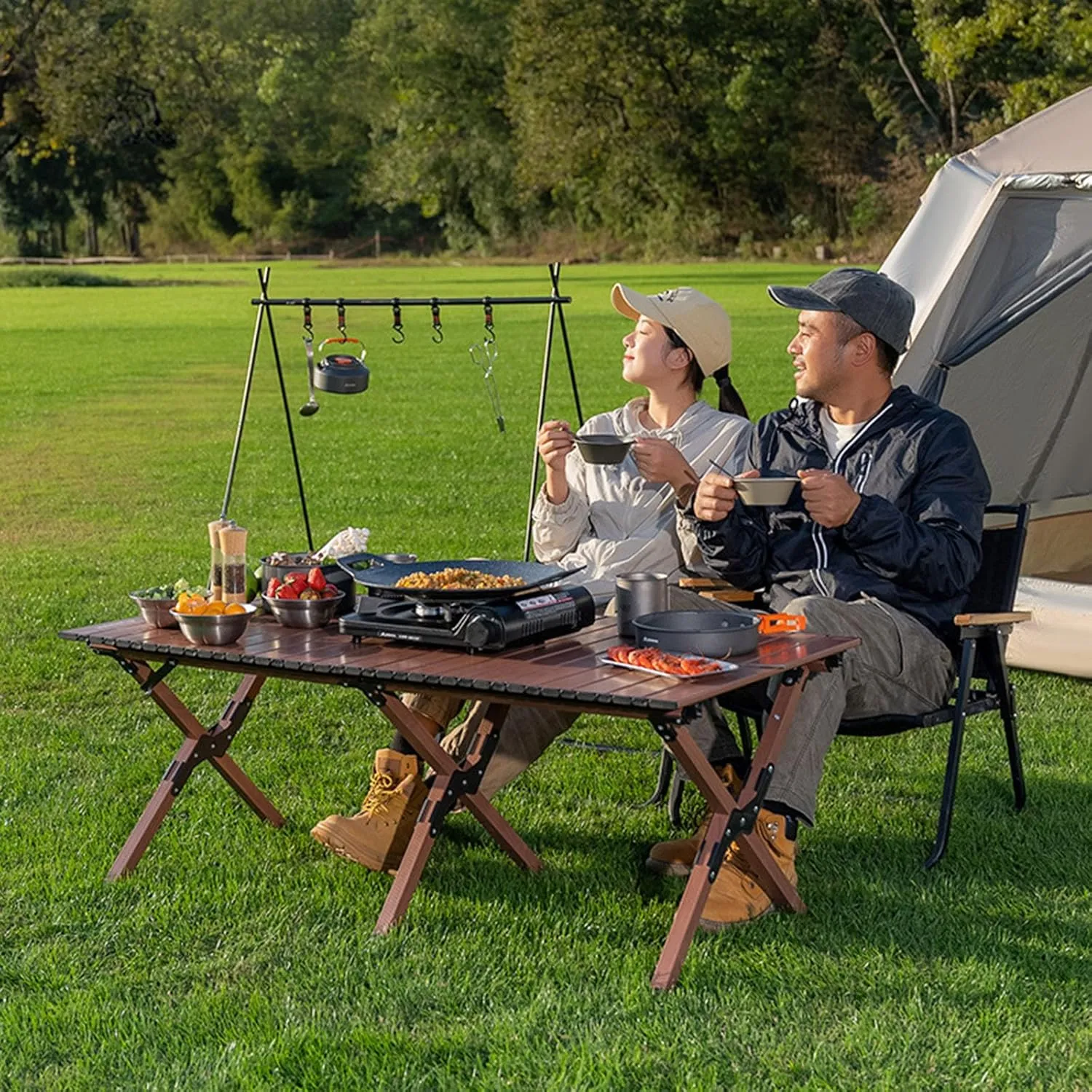 Camping Stove Gas Burner Easy Use Portable Cooker Gas Stove,Butane Gas Stove, Outdoor Camping Cooking