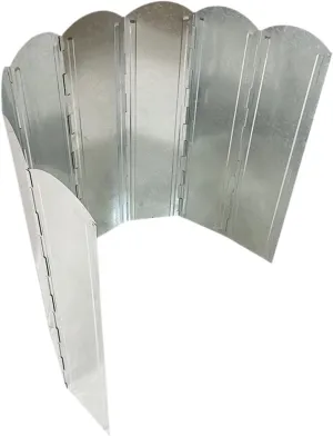 Camping Stove Windscreen, Folding Stove Wind Shield Grill Zinc Alloy Burner Wind Screen Blocker for Hiking, BBQ, Picnic