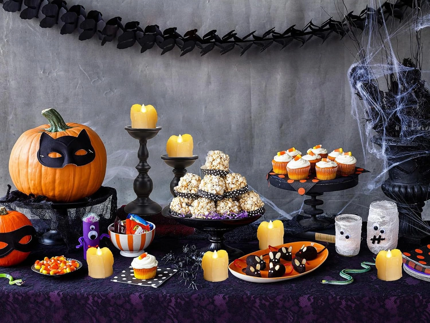 CANDLE IDEA 6 Battery Operated LED Votives with Remote Timer Small Unscented Flickering Flameless Electric Candles for Kitchen Home Decor Baptism Wedding Party Decorations Centerpieces Favors Gifts