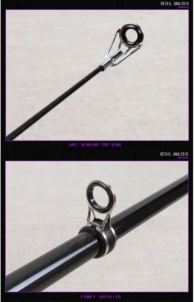 Carbon Sea Rod Telescopic Casting Fishing Rod Super Stiff Ultralight Fishing Pole 2.1M 2.4M 2.7M 3M 3.6M 3.9M 4.2M 4.5M Men Women Portable for Rivers Lakes Streams & Ponds