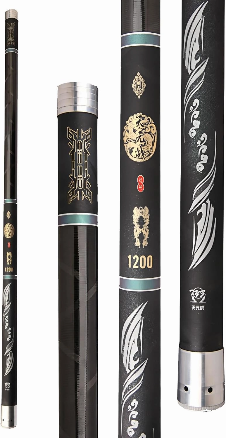 Carbon Fiber Telescopic Fishing Pole Ultra-Light and Ultra-Hard Casting Fishing Rods Fishing Stick for Dykes Reservoirs Shoal 9m 10m 11m 12m 13m