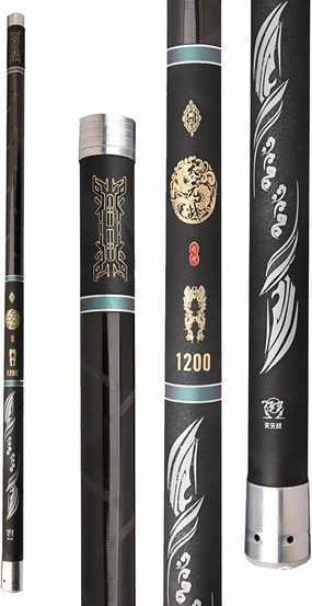 Carbon Fiber Telescopic Fishing Pole Ultra-Light and Ultra-Hard Casting Fishing Rods Fishing Stick for Dykes Reservoirs Shoal 9m 10m 11m 12m 13m