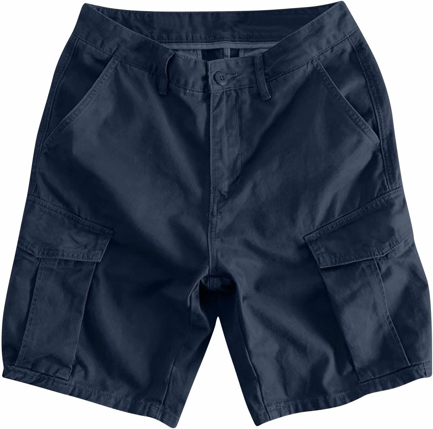 Cargo Shorts for Men 5 Inch Relaxed Fit Button-Fly Quick Dry Stretch Lightweight Tactical Wear Hiking with Multi Pockets
