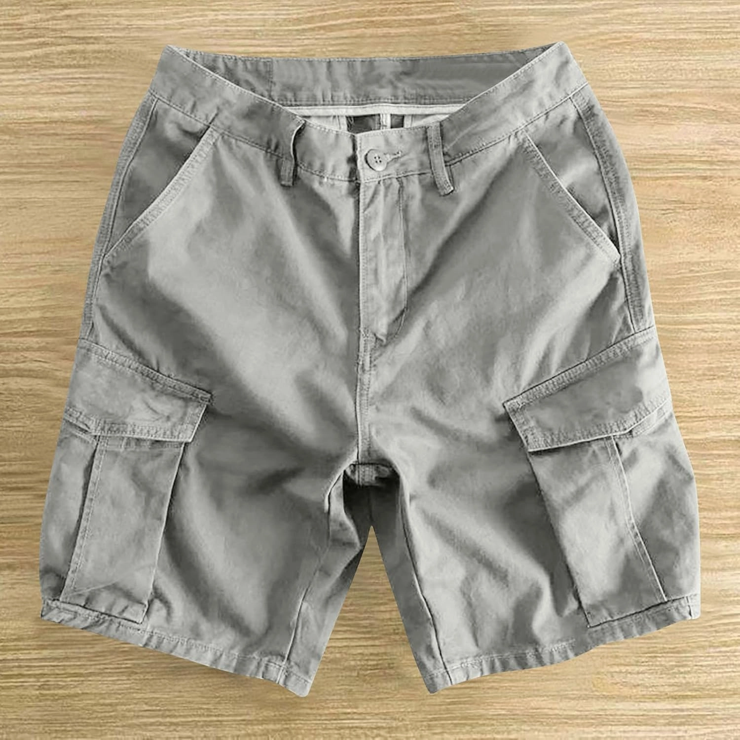 Cargo Shorts for Men 5 Inch Relaxed Fit Button-Fly Quick Dry Stretch Lightweight Tactical Wear Hiking with Multi Pockets