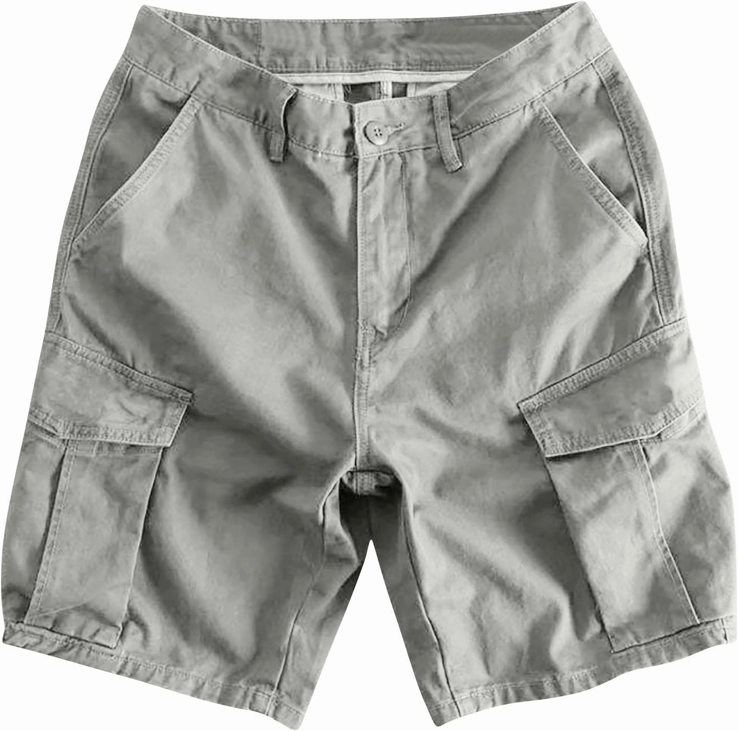 Cargo Shorts for Men 5 Inch Relaxed Fit Button-Fly Quick Dry Stretch Lightweight Tactical Wear Hiking with Multi Pockets