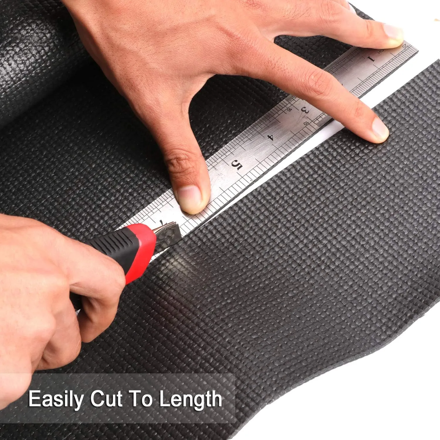 CASOMAN Professional Tool Box Liner and Drawer Liner 18 inch x 24 feet,Easy Cut Non-Slip Foam Rubber Toolbox Drawer Liner Mat - Adjustable Thick Cabinet Liners
