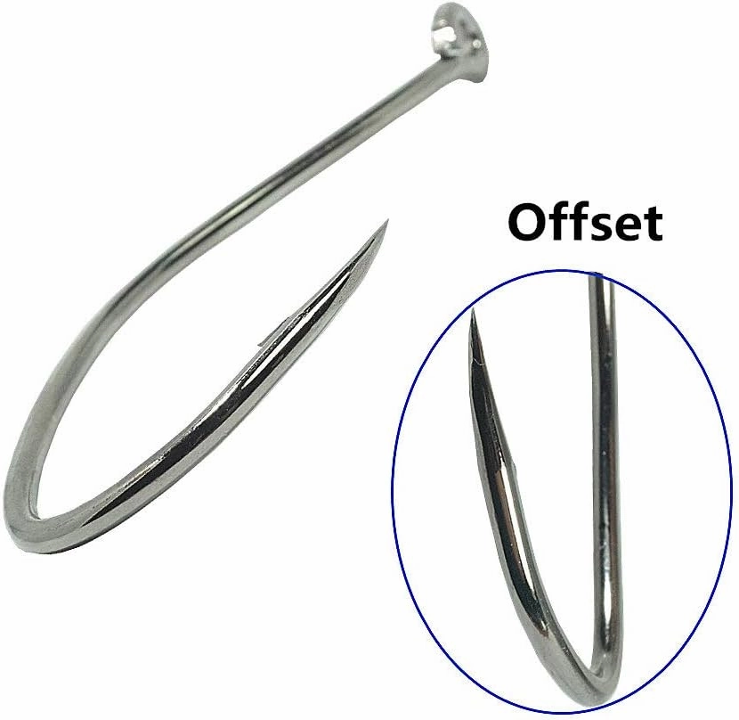 Catfish Hooks Big River Bait Hook 25-50pcs of 1-10/0 Fishing Hook Saltwater Wide Gap Big Game Flatheads Hook