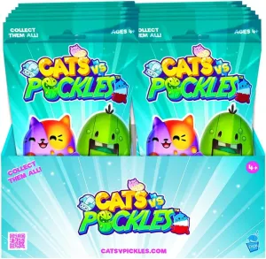 Cats vs Pickles Mystery Bags - 12pack -Teal Assortment C Set (Characters Will Vary)
