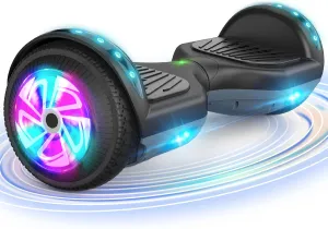 CBD Scooter with Dazzling LED Lights,6.5" Wheels,Headlight, Dual 300W Motors for Kids, Girls, Boys of All Ages on All Roads