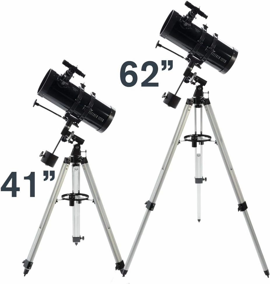 Celestron 21049 PowerSeeker 127EQ Reflector Telescope, Black