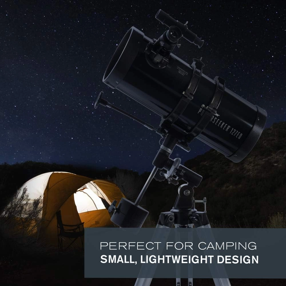 Celestron 21049 PowerSeeker 127EQ Reflector Telescope, Black
