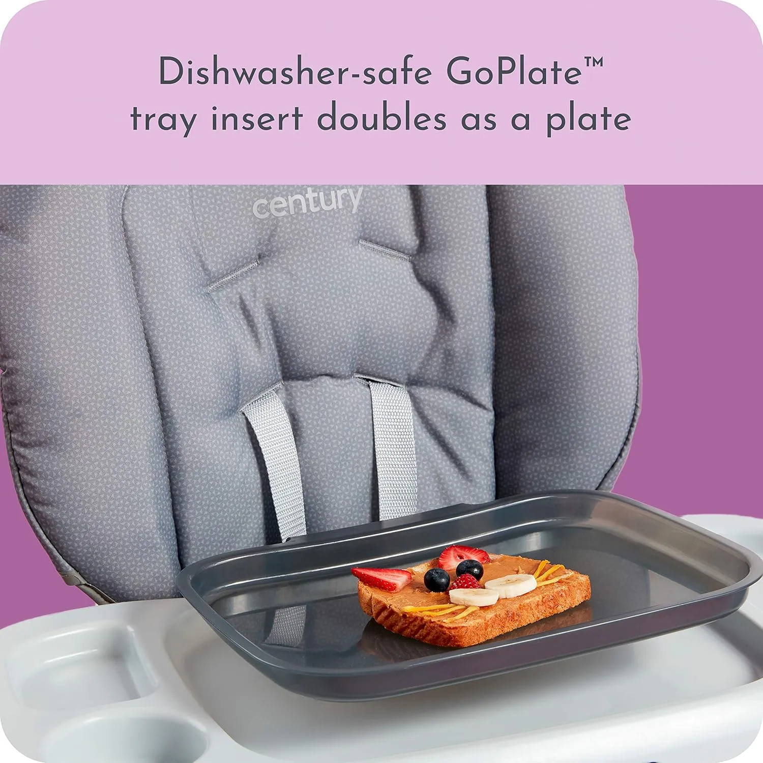 Century Dine On 4-in-1 High Chair, Grows with Child with 4 Modes, Metro