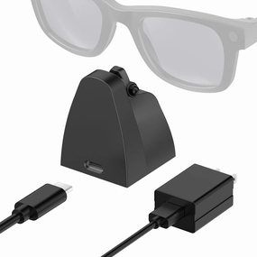 Charging Stand & Cable Compatible with Wayfarer Headliner Skyler Smart Glasses, Mini and Portable, USB-C Smart Glasses Charging Dock with 59" Charging Cable
