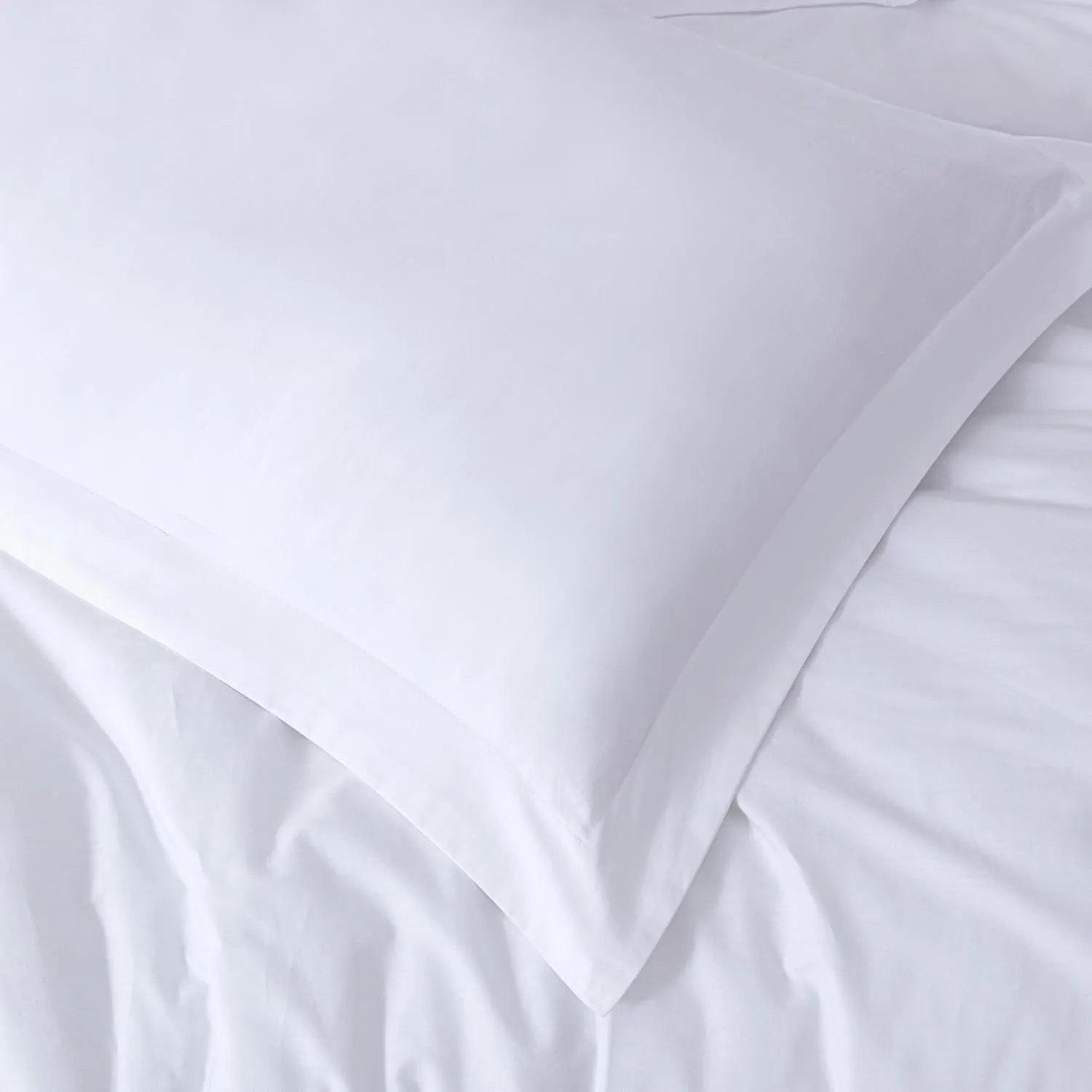 Chezmoi Collection Solid White Cotton Comforter Set King Size, 3-Piece Luxury Soft Breathable Smooth Cooling 250TC Cotton Twill Lightweight Bedding Comforter for All Season