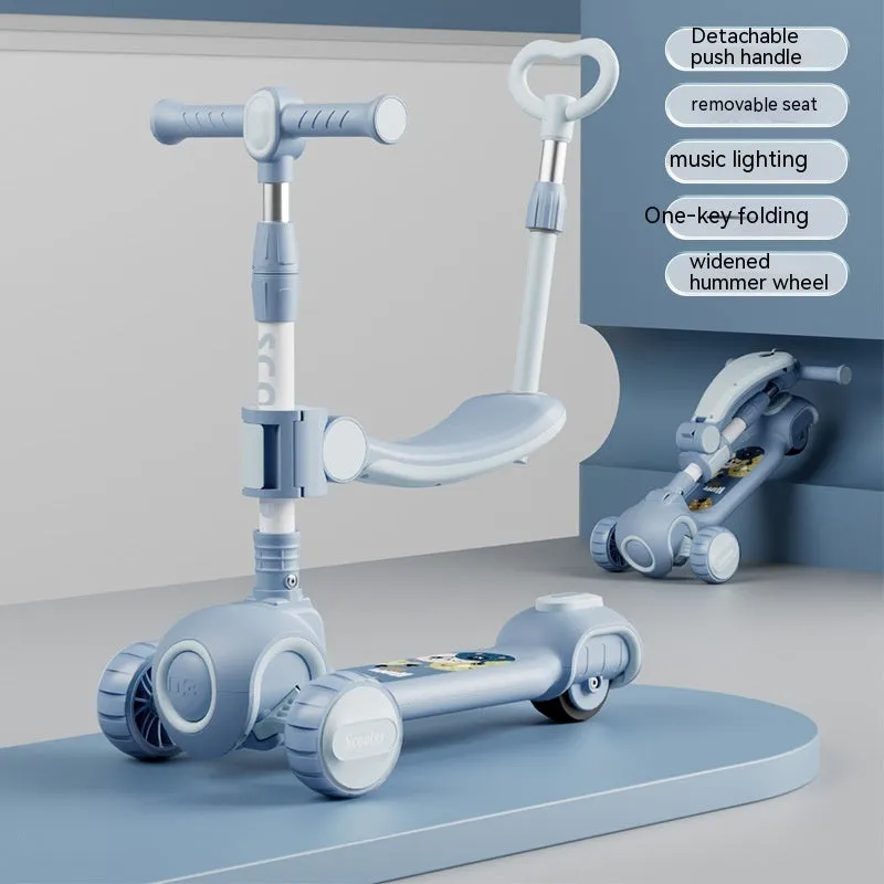Children's Anti-flip, Foldable Scooter