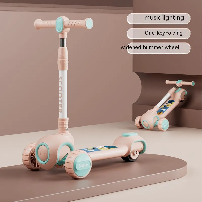 Children's Anti-flip, Foldable Scooter