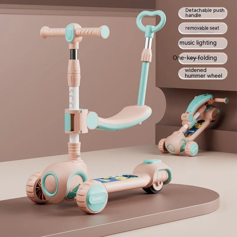 Children's Anti-flip, Foldable Scooter