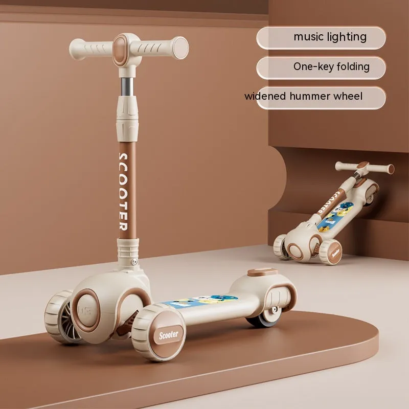 Children's Anti-flip, Foldable Scooter
