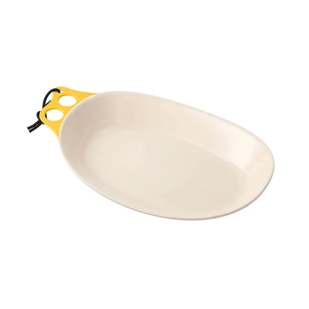 CHUMS Camper Curry Plate - Burgundy /Yellow
