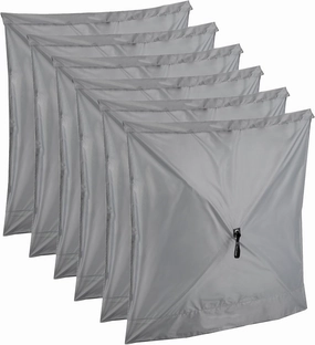 Clam Quick-Set Wind and Sun Panel Attachment for Traveler, Venture, and Escape Screen Shelter Canopy Tent, Accessory Only, Gray (6 Pack)