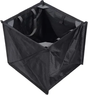 Climbing Rope Basket, Nylon Black Portable Folding Storage Basket Throwing Cord Storage Frame Bag for Outdoor Climbing Tools and Accessories Arborist Throw Line Storage Cube Throw Bag Storage Bags