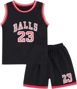 CM C&M WODRO Toddler Kid Basketball Jersey Outfit Baby Boy Girl Letters Tank Top   Track Shorts Sets Boy Summer Clothes