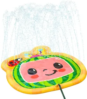 CoCoMelon Splash Pad, Outdoor Play Mat, Sprinkler for Kids and Baby Pool for Learning, Toddler Sprinkler Pool, 48" Outside Water Toys, Outdoor laymat for Babies and Toddlers