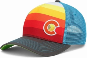 Colorado Trucker Hats for Men & Women - Custom Sunset Fader Style with Snapback, Versatile & Conscious Outdoor Cap