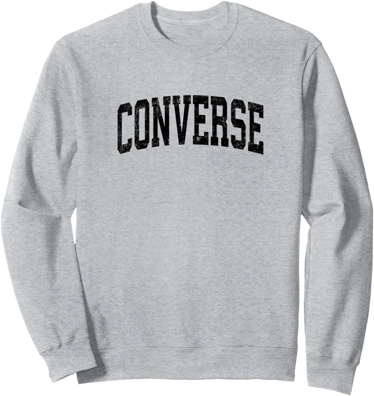 Converse Texas TX Vintage Athletic Sports Black Design Sweatshirt
