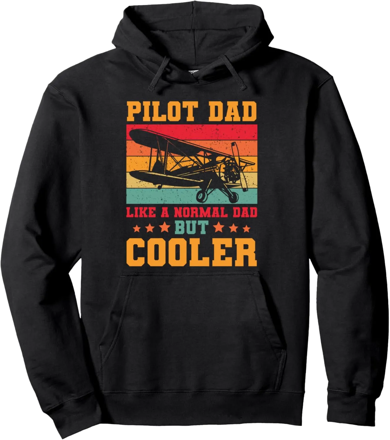 Cool Pilot Art For Men Dad Aircraft Aviation Airplane Pilots Pullover Hoodie
