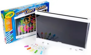 Crayola Ultimate Light Board - White, Kids Drawing Tablet, LED Drawing Board for Kids, Art Projector, Sketching Gift for Boys & Girls, Toys for Kids, 6 