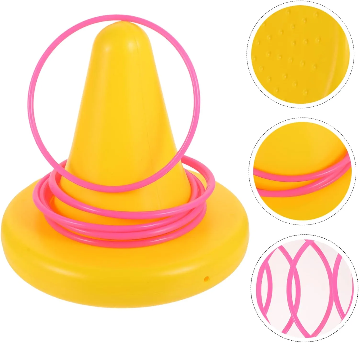 Creative Toss Game Prop of Single Legged Stool with Rings for Physical Training Balance Development and