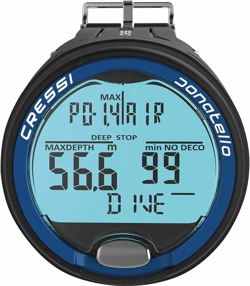 Cressi Scuba Diving Computer for Beginners - 4-Dive Modes: Air • Nitrox • Gauge • Free - Long Battery Life - Strong Backlit Display - Donatello: Made in Italy