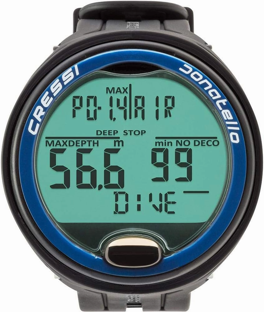 Cressi Scuba Diving Computer for Beginners - 4-Dive Modes: Air • Nitrox • Gauge • Free - Long Battery Life - Strong Backlit Display - Donatello: Made in Italy