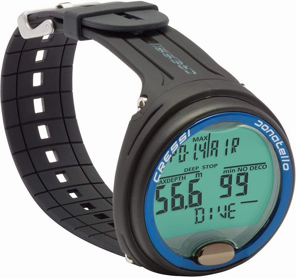 Cressi Scuba Diving Computer for Beginners - 4-Dive Modes: Air • Nitrox • Gauge • Free - Long Battery Life - Strong Backlit Display - Donatello: Made in Italy