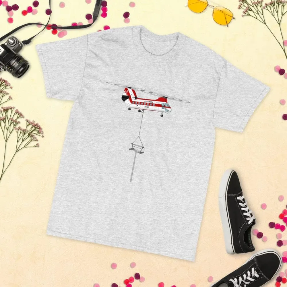 Custom Helicopter with Tower T-Shirt HELI2F5BV107IIT-RB1