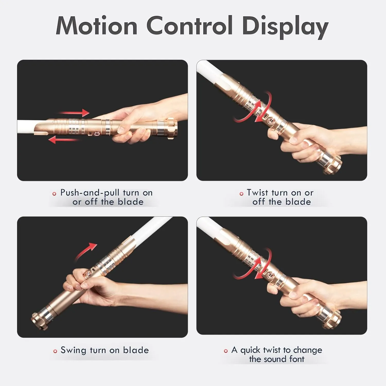 DAMIENSABER Upgrade RGB3.0 Smooth Swing Light Saber, Motion Control Light Saber with Realistic 16 Sound Fonts Infinite Color Changing 16 RGB, Heavy Dueling Metal Light Sabers for Adults, Rechargeable