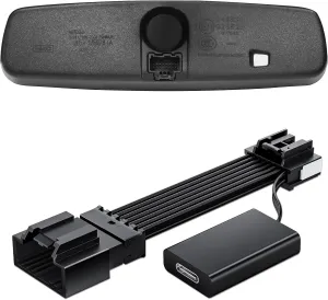 Dashcam Power Adapter Custom for Ford 16 Pin (Model A) for F150/F250/F350 Explorer Bronco and etc,Hide The Wires,GPS Radar Mirror Camera Dash Cam Adapte,Connects to Rearview Mirror(Exposed)