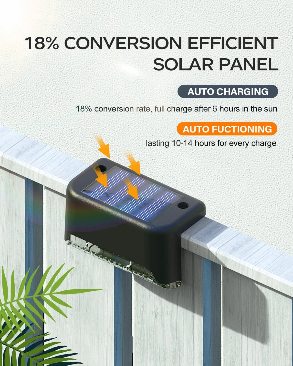 Deck Lights Solar Powered, 20 Pack Outdoor Waterproof Tiny Led Step Lights Used Outside for Deck, Stairs, Patio Fence, Garden